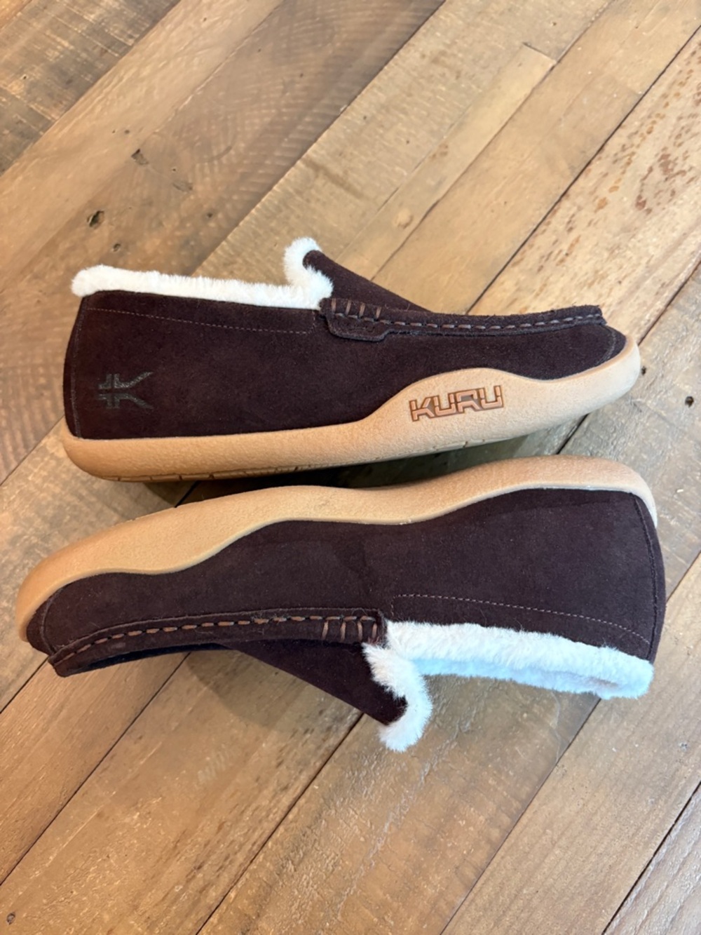 KURU Loft Slippers Dark Brown Suede